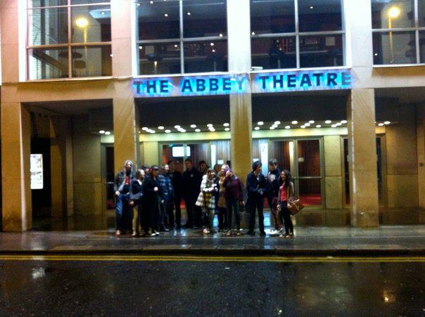 Young Critics arrive at Abbey Theatre for King Lear 